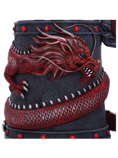 Dragon Coil Tankard Red 16cm