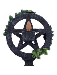 Aged Pentagram Backflow Incense Burner 19cm